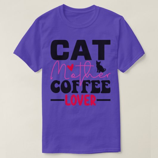 kattenmoeder koffie - minnaar 94 t-shirt (Design voorkant)