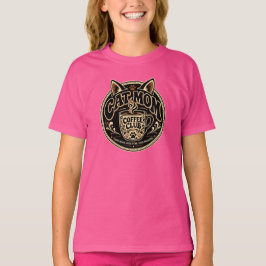 Kattenmoeder koffieclub t-shirt