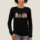 Kattenmoeder & koffieliefhebber – Schattige & Geze Tri-Blend Shirt (Voorkant)