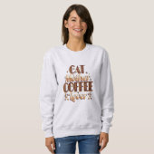 Kattenmoeder Koffieliefhebber Trui (Voorkant volledig)