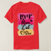 Kattenmoeder koffieminnaar19 t-shirt (Design voorkant)