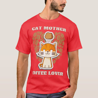 Kattenmoeder koffieminnaar 21 t-shirt
