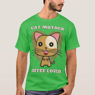 Kattenmoeder koffieminnaar 251 t-shirt