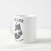 Kattenmoeder koffiemok | Moeder Leven Cute Kitten (Voorkant links)