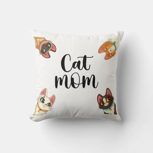 Kattenmoeder Kussen (Voorkant)