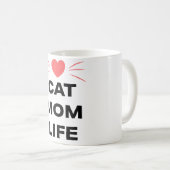 Kattenmoeder Leven Koffiemok (Voorkant rechts)