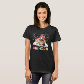 Kattenmoeder Maine Coon UNI-COON Grappige Main Coo T-shirt (Voorkant volledig)
