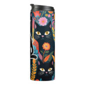  kattenmoeder met bloemen thermosbeker (Geroteerd rechts)