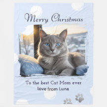 Kattenmoeder Persoonlijke huisdier foto Kerstmis