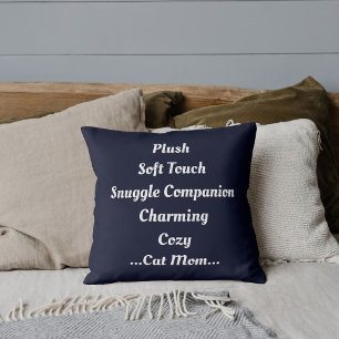 Kattenmoeder Pluche Zachte Schattige Gezellige Gra Kussen