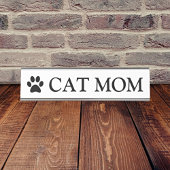 Kattenmoeder Poot Bureau Naambordje