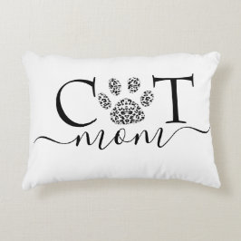 Kattenmoeder pootafdruk accent kussen