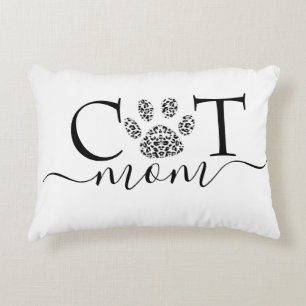 Kattenmoeder pootafdruk  accent kussen