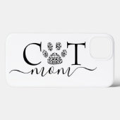 Kattenmoeder pootafdruk Case-Mate iPhone case (Achterkant (horizontaal))