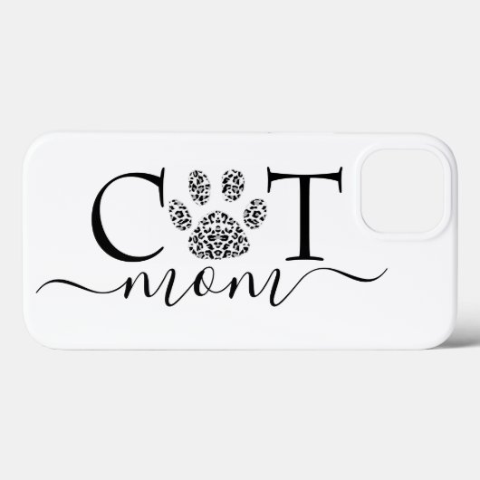 Kattenmoeder pootafdruk  Case-Mate iPhone case (Achterkant (horizontaal))