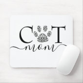 Kattenmoeder pootafdruk  muismat (Met muis)