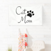 Kattenmoeder Pootafdruk Zeggende Banner (Insitu)