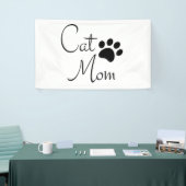 Kattenmoeder Pootafdruk Zeggende Banner (Beurs)