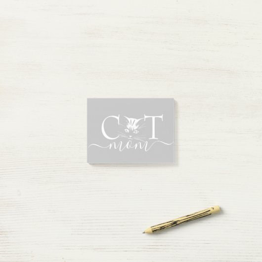 Kattenmoeder  post-it® notes (Op bureau)