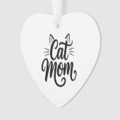Kattenmoeder Snorharen en Oren Ornament (voorkant)