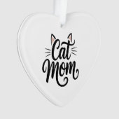 Kattenmoeder Snorharen en Oren Ornament (voorkant)