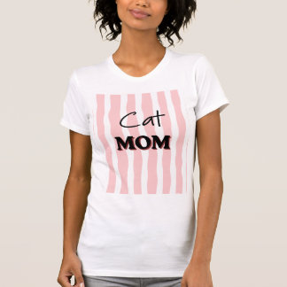 Kattenmoeder Strepen T-shirt