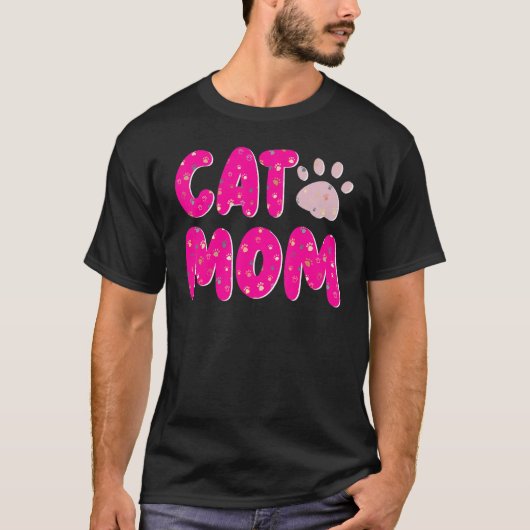 Kattenmoeder T-shirt (Voorkant)