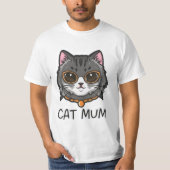 kattenmoeder t-shirt (Voorkant)