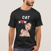 Kattenmoeder T-shirt (Voorkant)