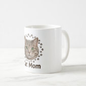 Kattenmoeder Tabby koffiemok (Voorkant rechts)