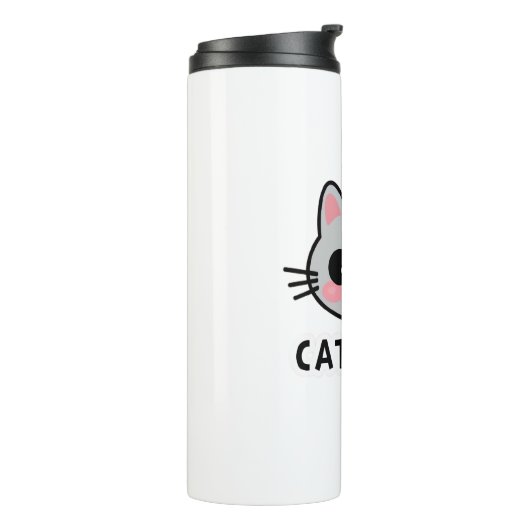 kattenmoeder thermosbeker (Gedraaid links)