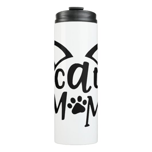 Kattenmoeder Thermosbeker (Voorkant)