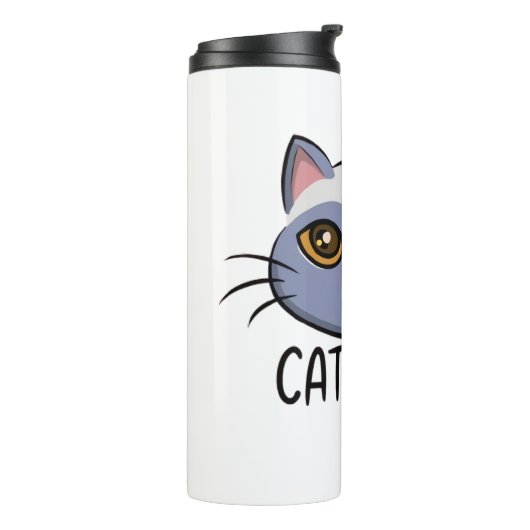 kattenmoeder thermosbeker (Gedraaid links)