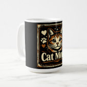 Kattenmoeder – Trots Kat-moederliefde Koffiemok (Voorkant links)
