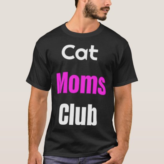 Kattenmoeders Club T-shirt (Voorkant)