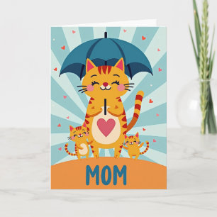 Kattenmoeders Liever Illustratiekaart Kaart