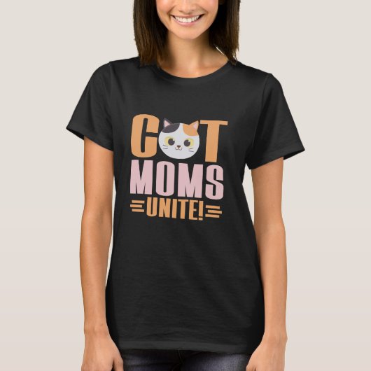 Kattenmoeders verenigen kattenmoeder t-shirt (Voorkant)