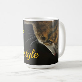 Kattenmok katshouding het is een levensstijl koffiemok