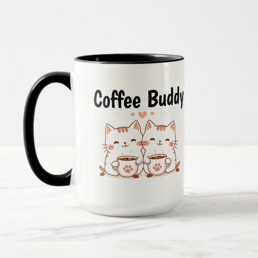 Kattenmokkop 'Coffee Buddy' Mok (Links)