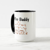 Kattenmokkop 'Coffee Buddy' Mok (Voorkant links)