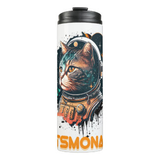 Kattenmonaut Astronaut Kat Of Ruimtekatt Thermosbeker