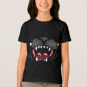 Kattenmond Donker Tri-Blend Shirt (Voorkant)