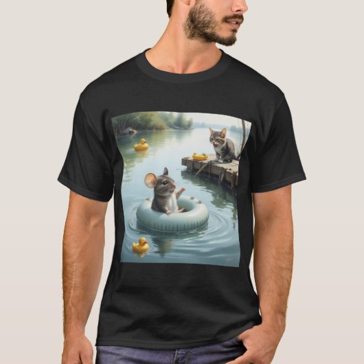 kattenmuizeneend t-shirt (Voorkant)
