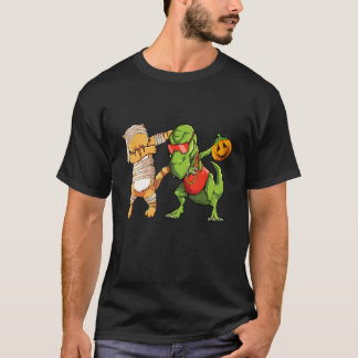 Kattenmummie En Eenhoorn Dab Halloween Voor Jongen T-shirt