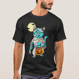 Kattenmummie Halloween T-shirt