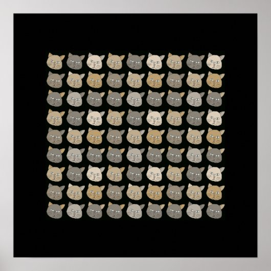 kattenmuren poster (Voorkant)