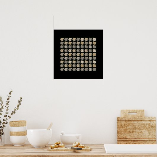 kattenmuren poster (Keuken)