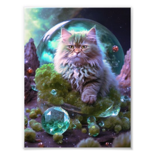 Kattenmuurkunst - Poster Cat - Afdrukken (Voorkant)