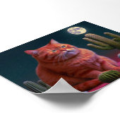 Kattenmuurkunst - poster voor kattenliefhebber (Hoek)