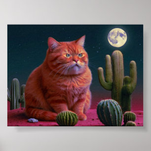 Kattenmuurkunst - poster voor kattenliefhebber